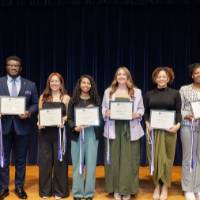 Erica and Jennifer with Promoting Diversity and Excellence in GVSU